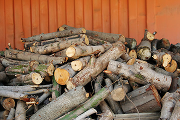 Image showing Pile of firewood
