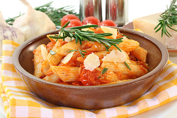 Image showing Pasta with tomato