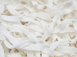 Image showing White dry coconut background