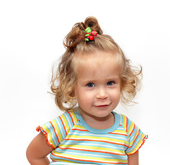 Image showing cute simling girl portrait