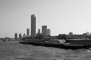 Image showing Barge and Bangkok