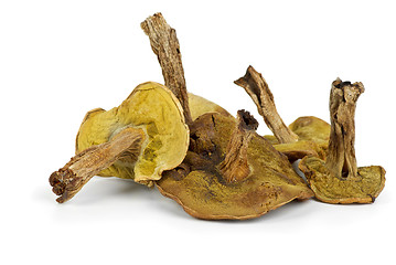 Image showing Few dried cepe mushrooms