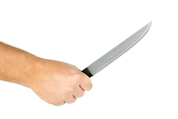 Image showing Hand with knife