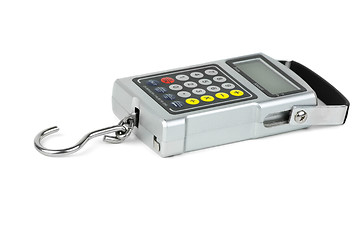 Image showing Digital fishhook weigher with built-in calculator