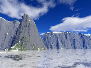 Image showing icy lake