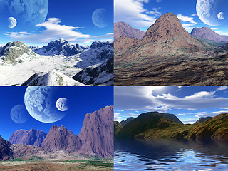 Image showing colorful fantasy landscape