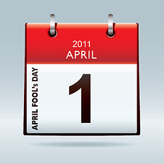 Image showing April fools day calendar