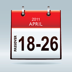 Image showing Passover calendar 2011