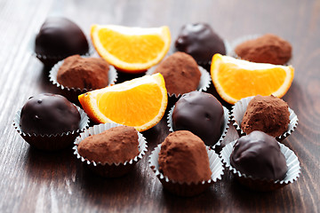 Image showing chocolate pralines