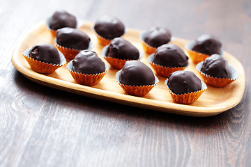 Image showing chocolate pralines