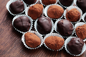 Image showing chocolate pralines