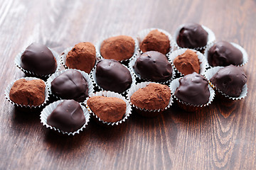 Image showing chocolate pralines