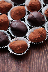 Image showing chocolate pralines