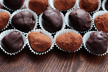 Image showing chocolate pralines