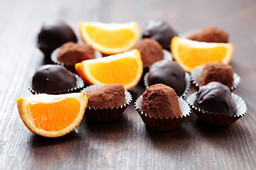 Image showing chocolate pralines