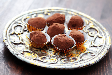 Image showing chocolate pralines