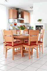 Image showing Kitchen and dining room interior 