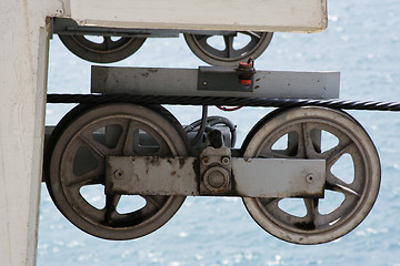 Image showing Wires over the wheels