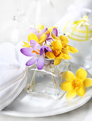 Image showing Easter place setting