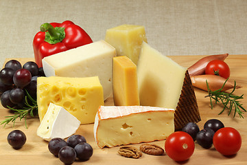 Image showing Cheese variety