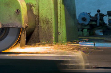 Image showing grinder with sparks