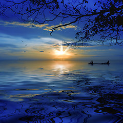 Image showing Sunset Thailand