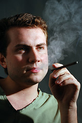 Image showing man smoking