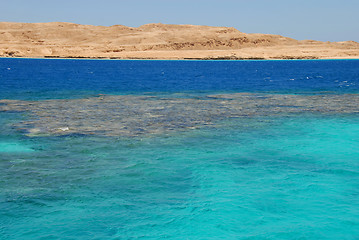Image showing Blue sea Egypt