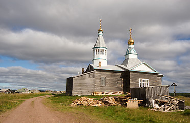 Image showing Ancient wooden church