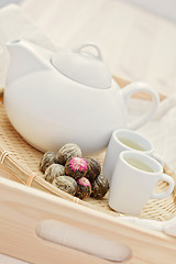 Image showing green tea balls