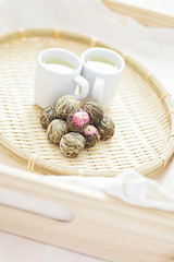 Image showing green tea balls