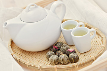 Image showing green tea balls