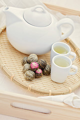 Image showing green tea balls