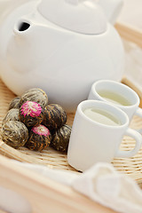 Image showing green tea balls