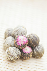 Image showing green tea balls