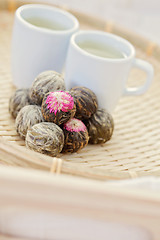 Image showing green tea balls