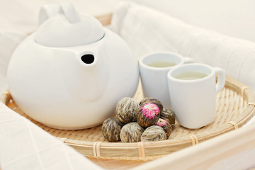 Image showing green tea balls