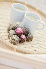 Image showing green tea balls