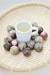 Image showing green tea balls