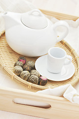 Image showing green tea balls