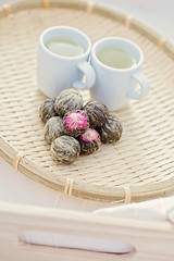 Image showing green tea balls