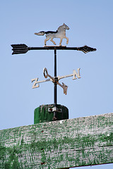 Image showing Weather vane with french directions