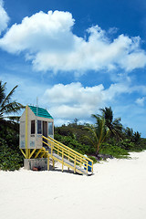 Image showing Flamenco Beach Lifeguard Tower