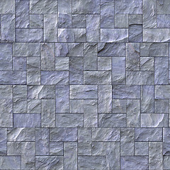 Image showing Slate Stone Wall Texture