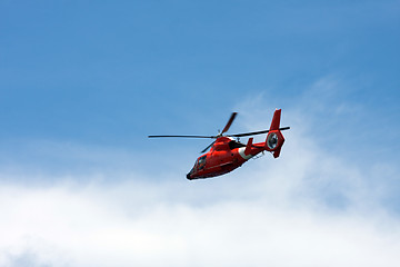 Image showing Red Helicopter