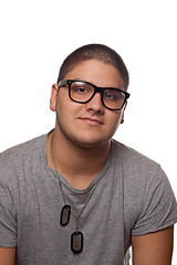 Image showing Young Man In Nerd Glasses