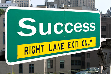 Image showing Success Highway Sign