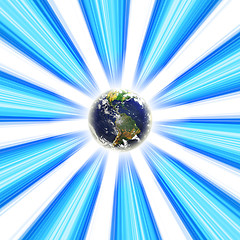 Image showing Planet Earth Vortex