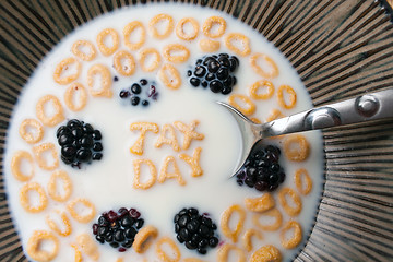 Image showing Tax Day Cereal Reminder