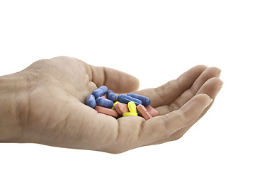 Image showing pills in hand